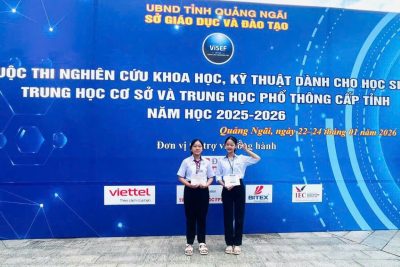 HỌC SINH TRƯỜNG THCS NGHĨA KỲ ĐOẠT GIẢI BA TRONG CUỘC THI KHOA HỌC KỸ THUẬT CẤP TỈNH NĂM HỌC 2025-2026