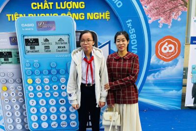 Em Nguyễn Thị Mỹ Linh, học sinh lớp 9A đã đoạt giải Nhì trong cuộc thi Giải toán trên máy tính cầm tay cấp tỉnh năm học 2025-2026